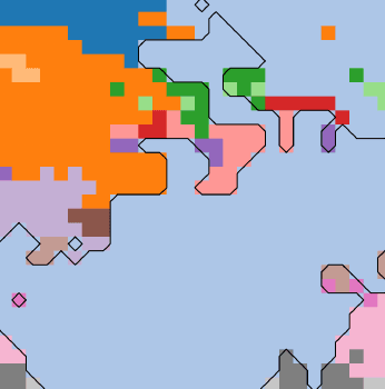 Exploring Topographic Data with Transitive Closure on Graphs